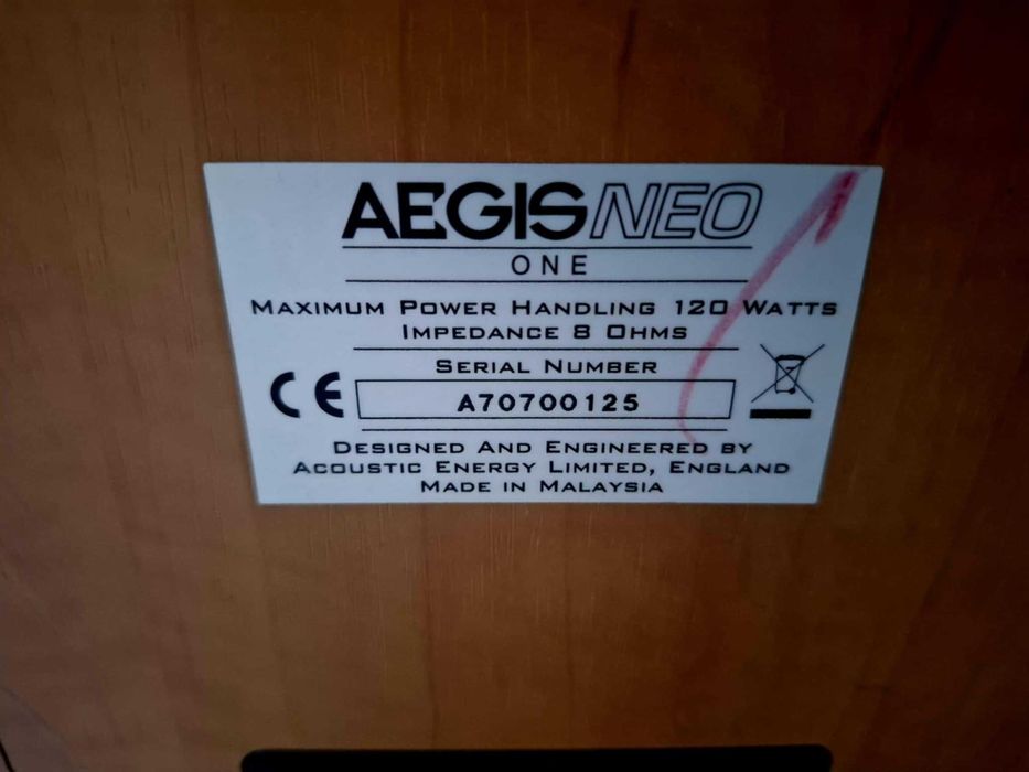 Aegis Neo One głośniki stereo - stan dobry + USZKODZONY