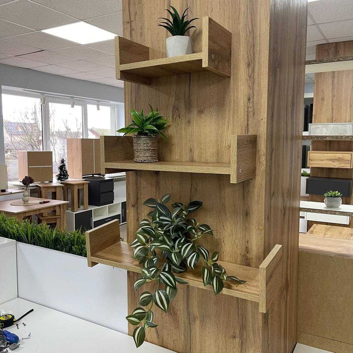 Книжкові полички,комплект 3-х полиць,меблі для вітальні,для декору.