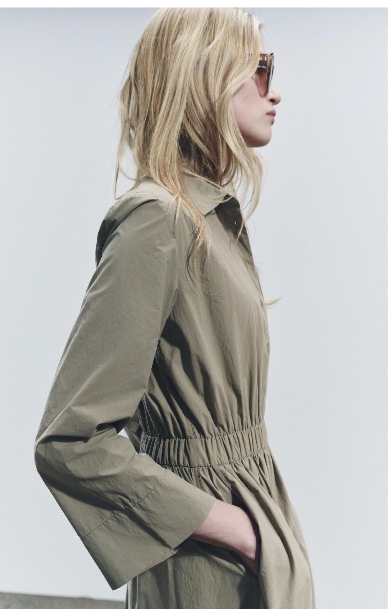 Sukienka zw Collection Zara r. S khaki midi