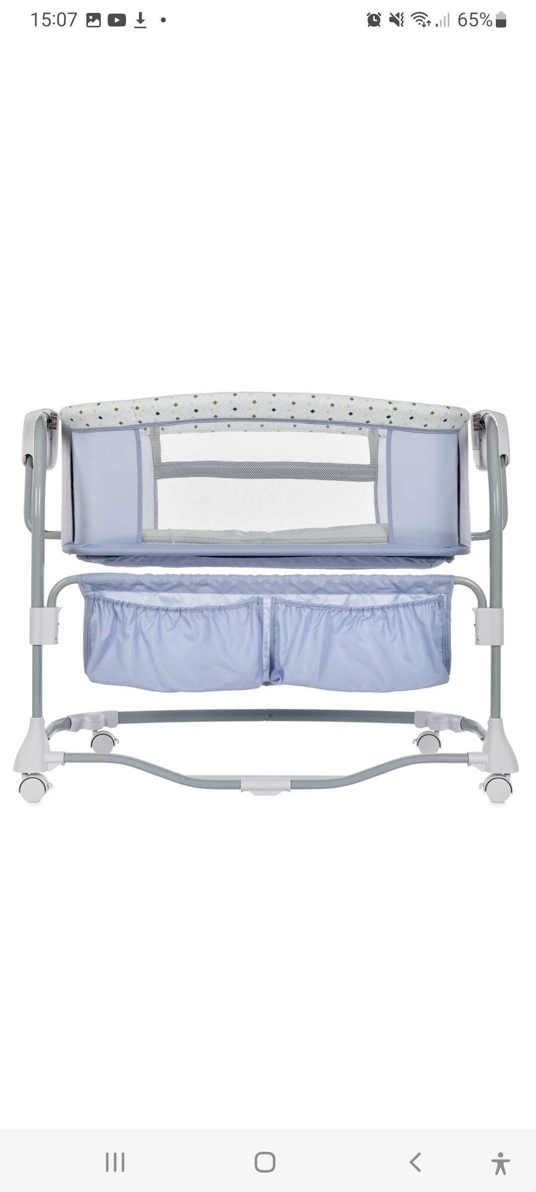 Дитяче ліжко Mastela Deluxe 3in1 Bassinet -приставна колиска немовлят