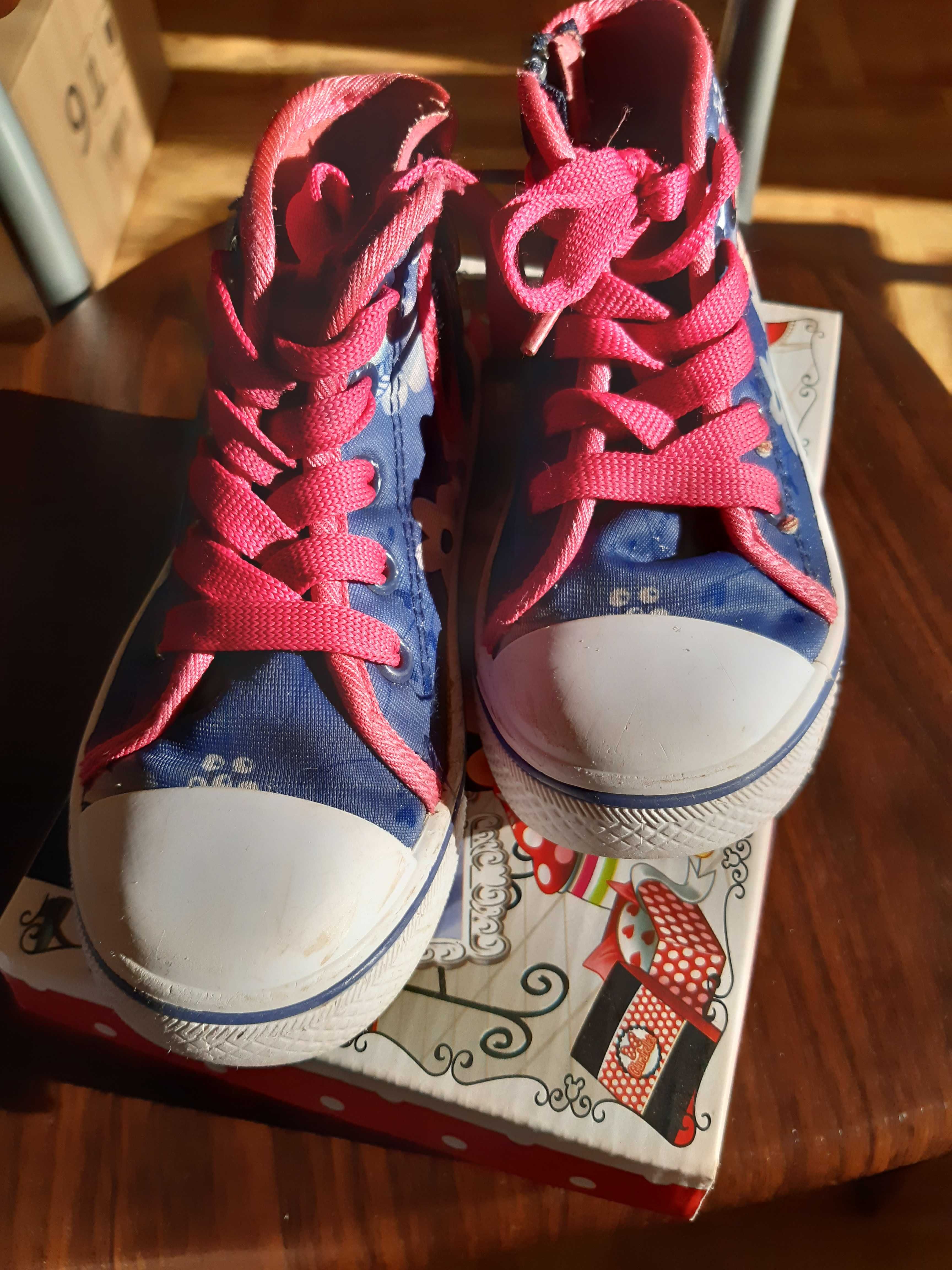 trampki na zamek, Myszka Minnie, Mickey, r. 26