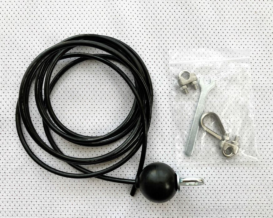 Linka stalowa do wyciągu do atlasu do ćwiczeń 3m z zaciskiem siłownia!