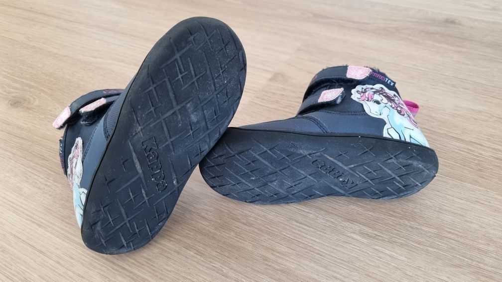 Buty zimowe Kappa 24 dla dziewczynki, kurtka 74 gratis