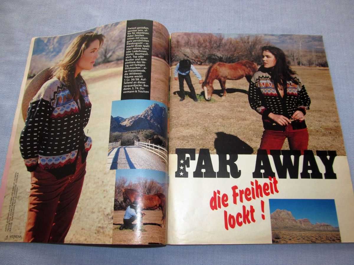 Verena (Burda) 1991 x 6 Magazyn mody dziewiarskiej Swetry