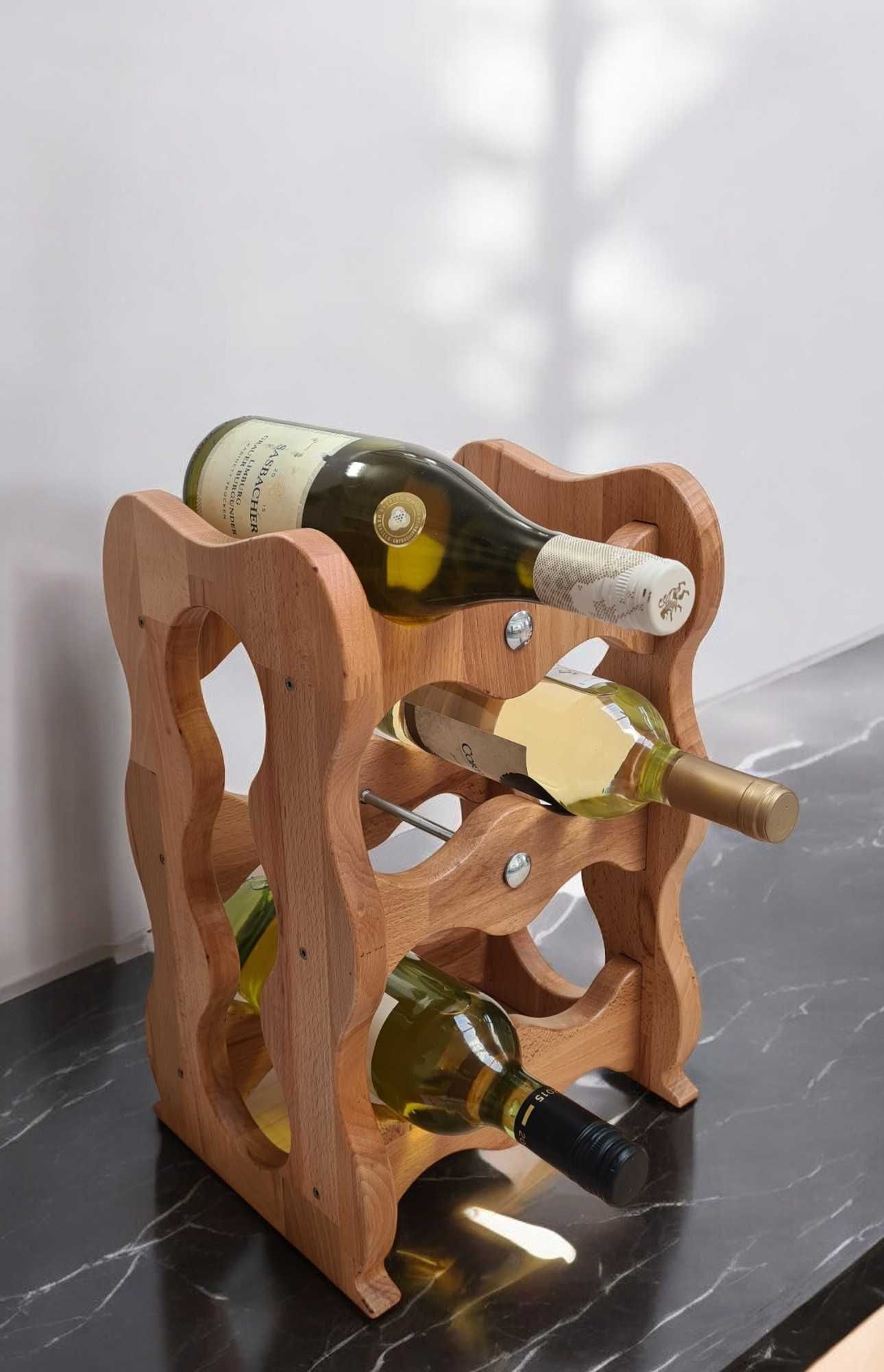 Stojak na wino - drewno x6