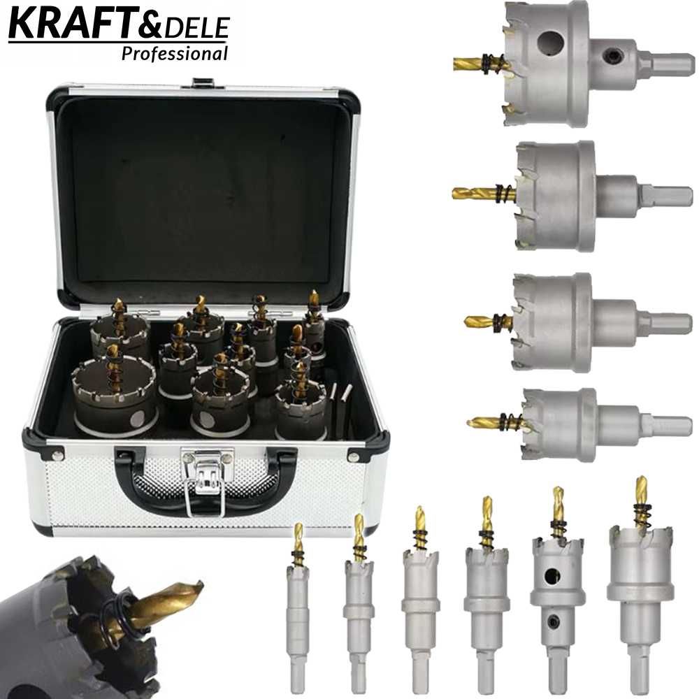 KRAFT&DELE Otwornice Wiertła Do Metalu Wiertło 16-53mm 10szt. KD10061