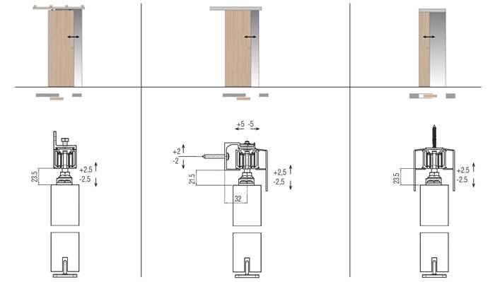 Раздвижная дверная система Koblenz 0400/60 ABS