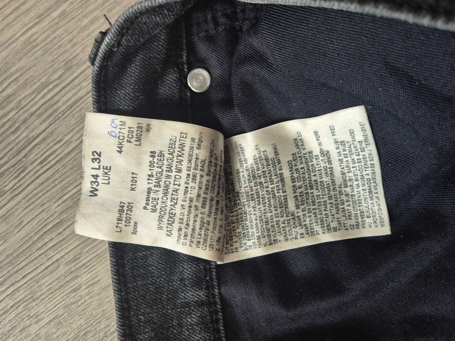 spodnie Lee   Luke  w 34 l 32 męskie