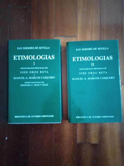 San Isidoro de Sevilla, Etimologias,  I e II