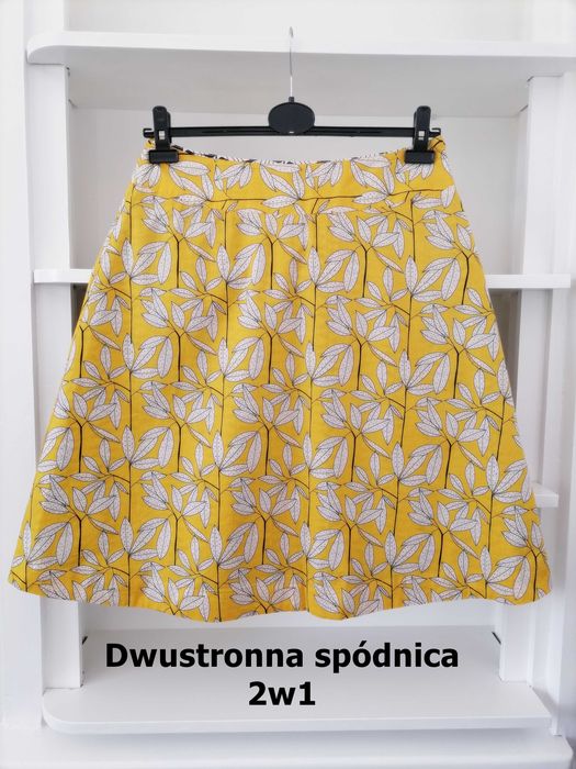 Podwójna, dwustronna spódnica White Stuff, L 40 (UK 12), 100% bawełny
