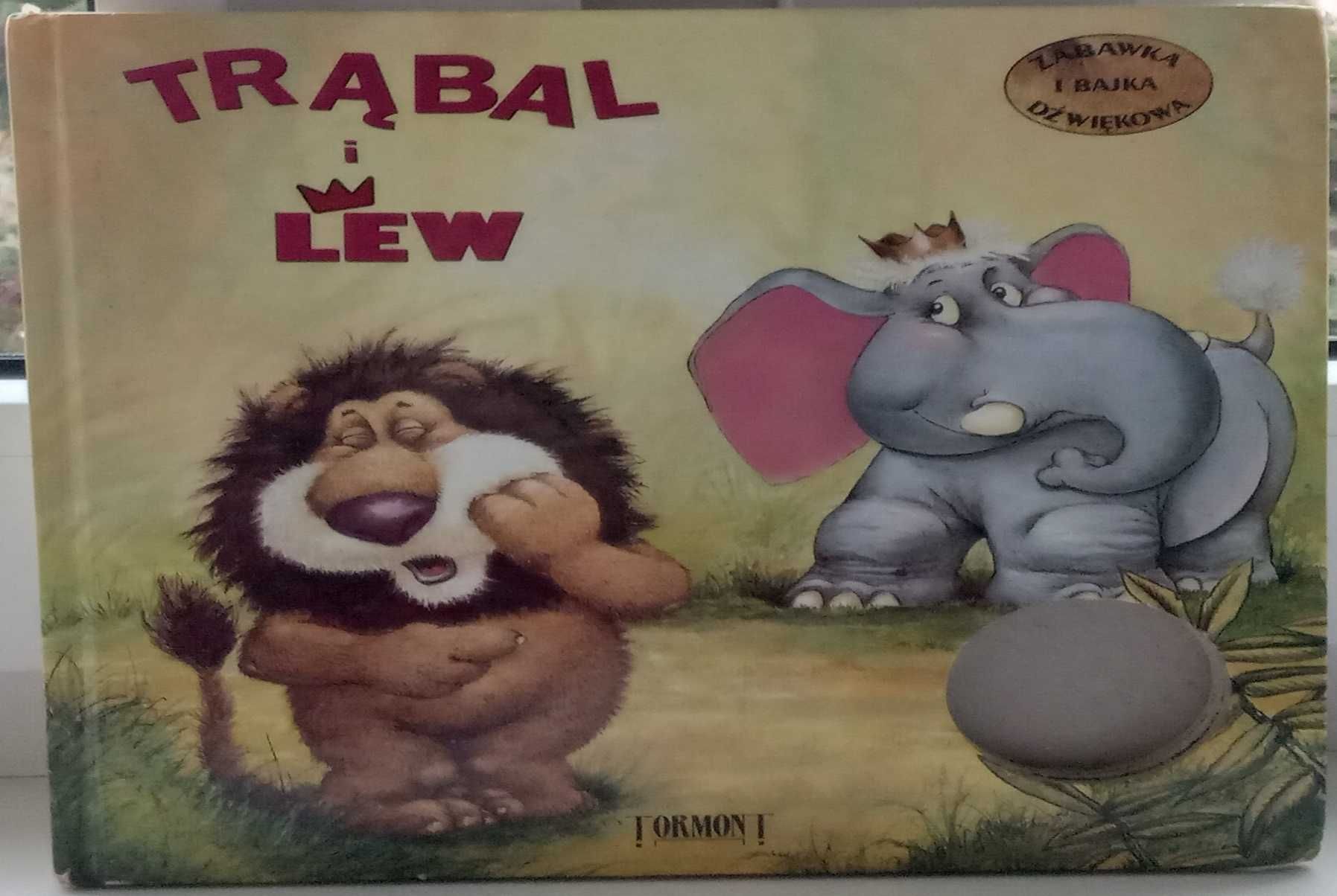 Książka - ''Trąbal i Lew'' + zabawka i Bajka Dźwiękowa