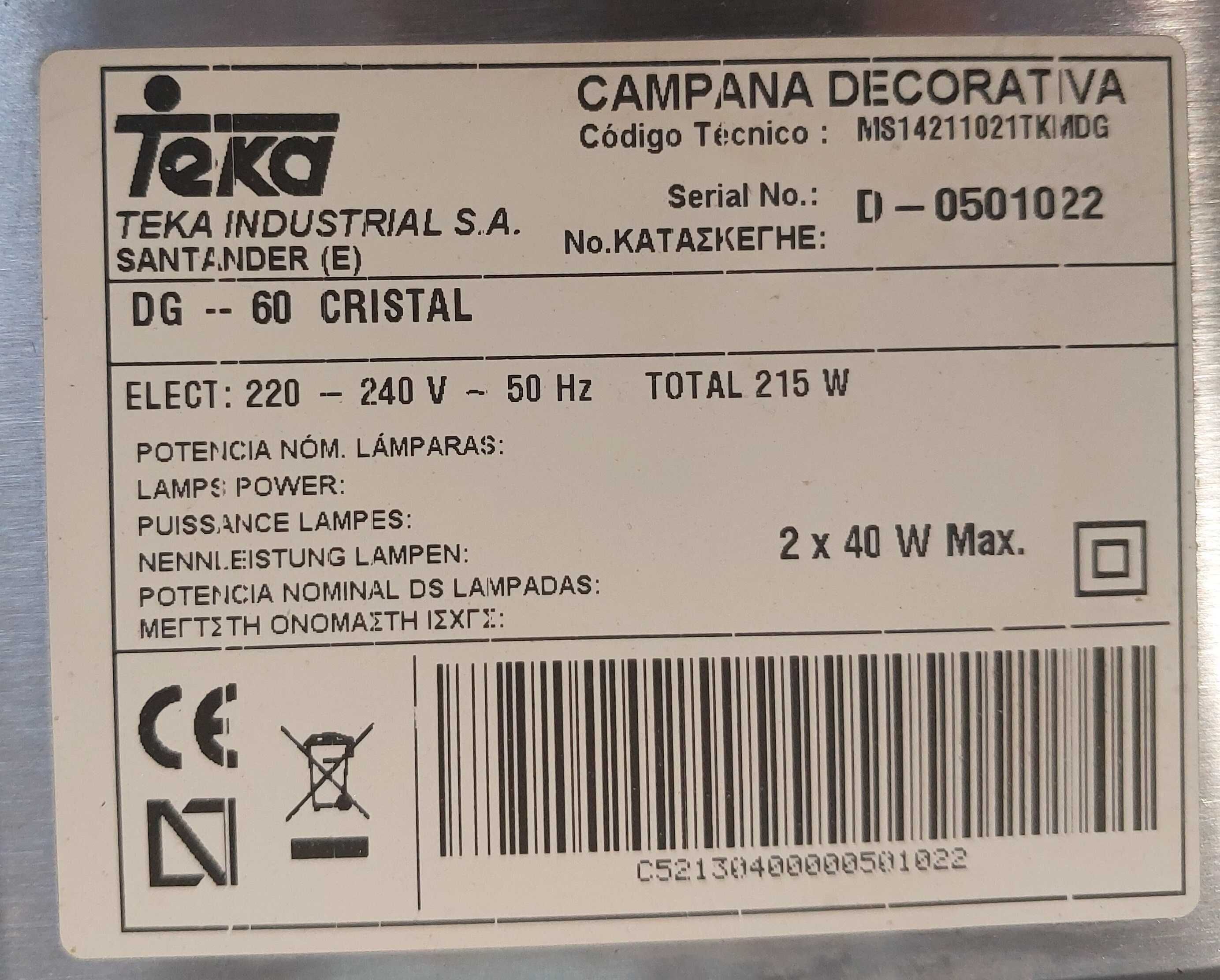 Okap naścienny TEKA