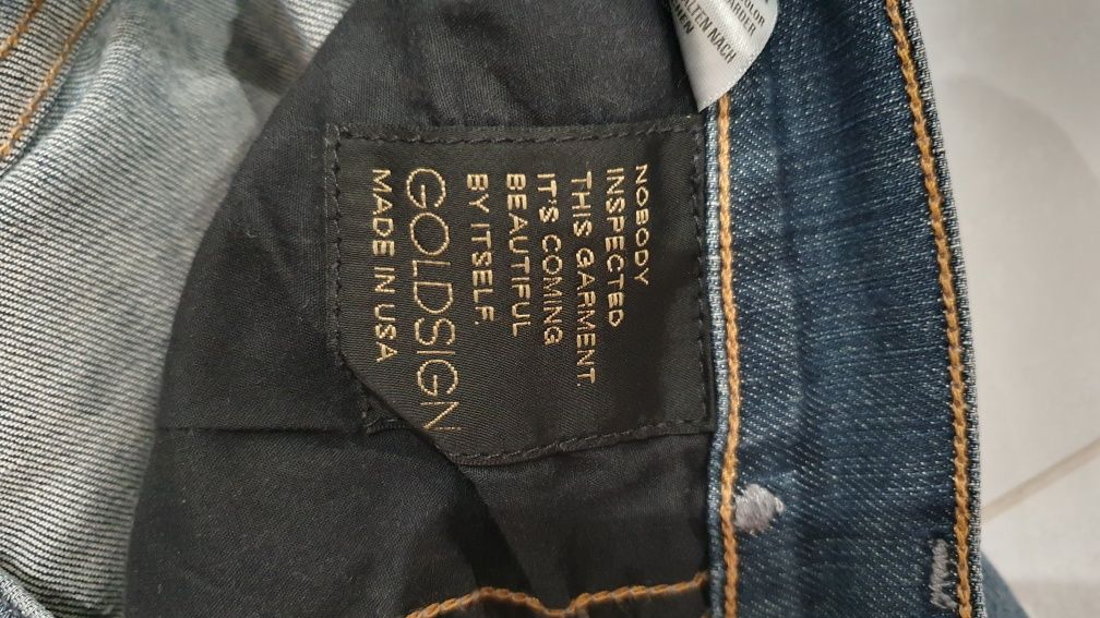 Spodnie jeansowe dżinsowe goldsign 36 34 s xs