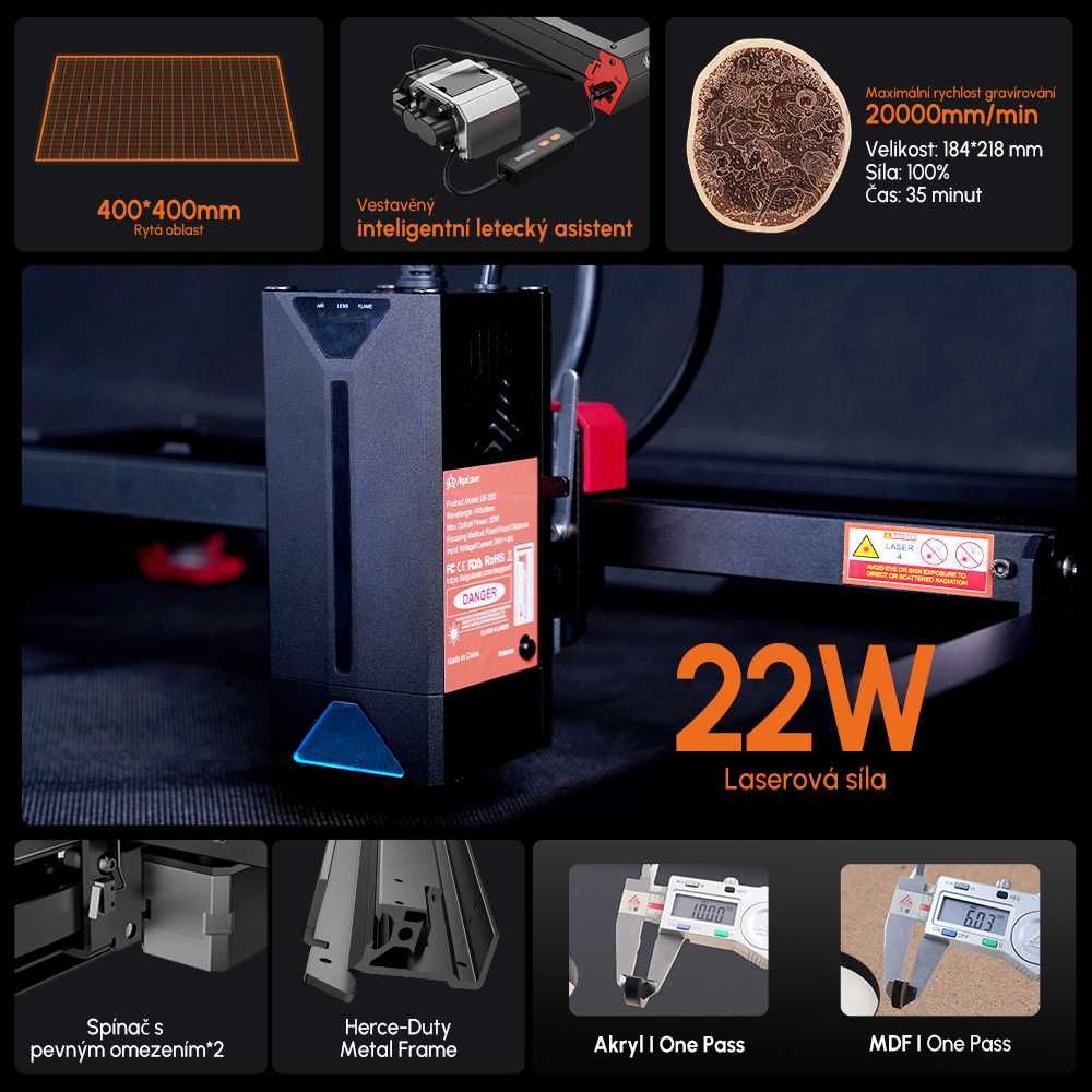 Laser Engraver Algolaser Alpha 20W MKII