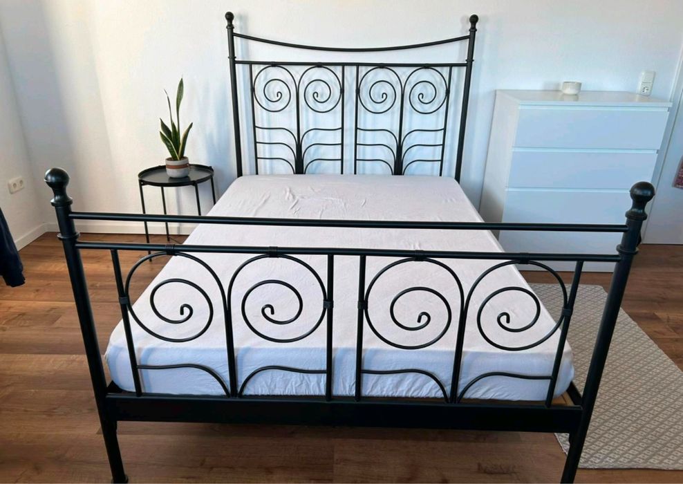 Piękne metalowe łóżko Ikea Noresund 160x200 cm  dowóz wysyłka