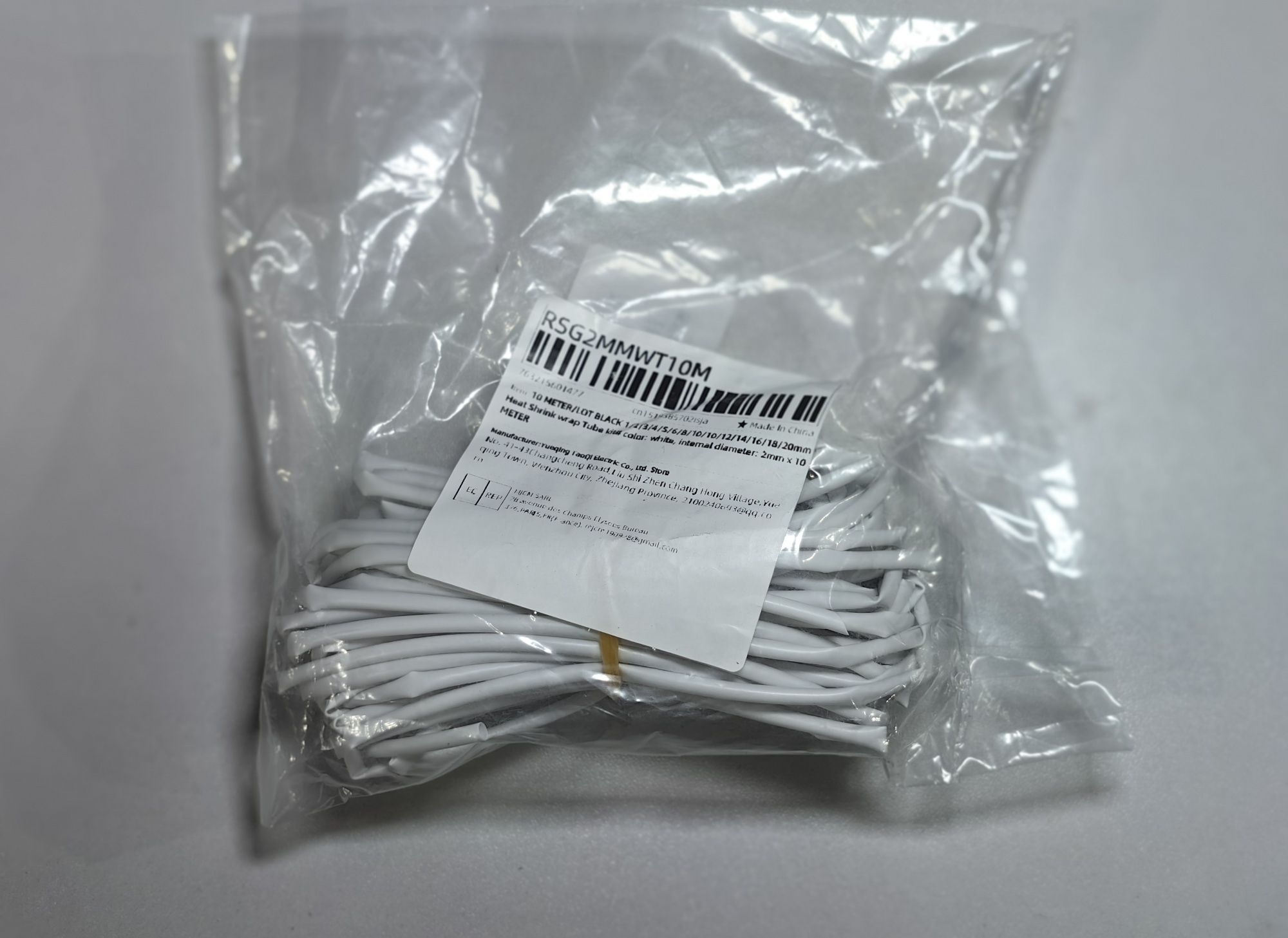 Koszulki termokurczliwe 2mm/1m Białe White Nowe DPD