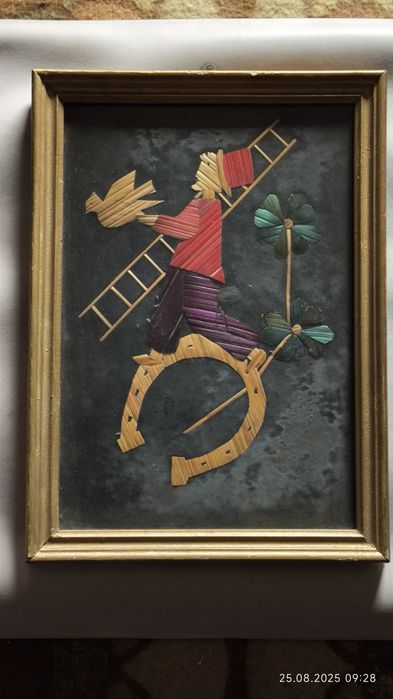 Piękne słomkowe obrazy