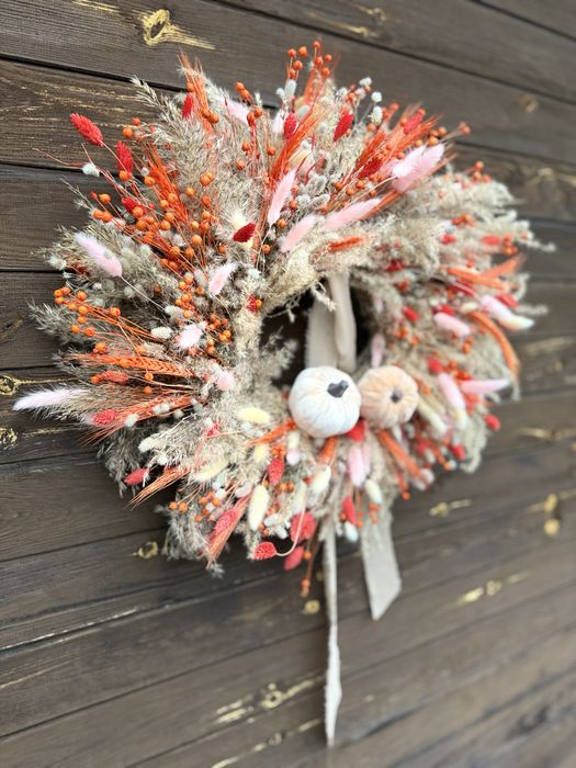 Wianek jesienny na drzwi