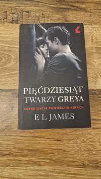 Książka Pięćdziesiąt twarzy greya E L James 50 twarzy romans erotyk