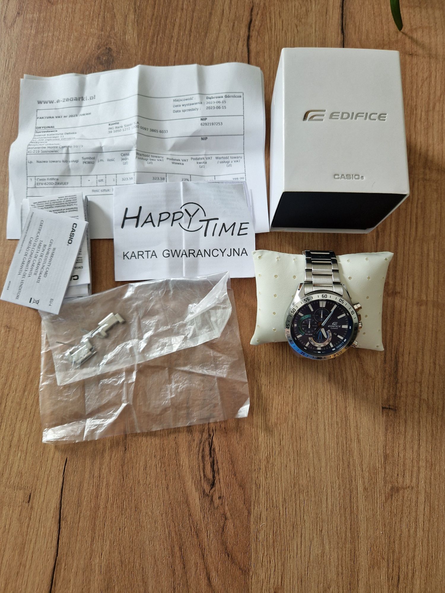 Sprzedam zegarek Casio Edifice EFV-620D-2AVUEF. Super stan