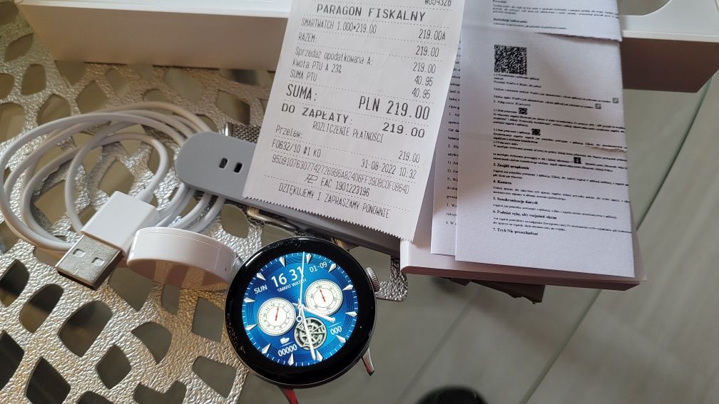 SmartWatch zegarek damski rozmowy sms ciśnienie PL