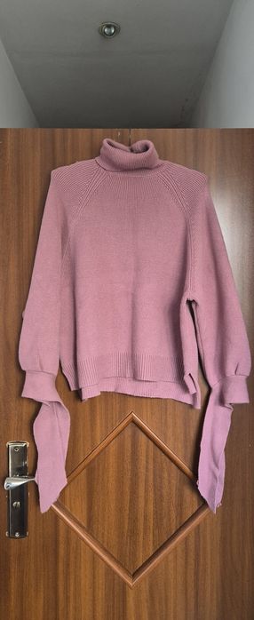 Zara L sweter z golfem wiskoza