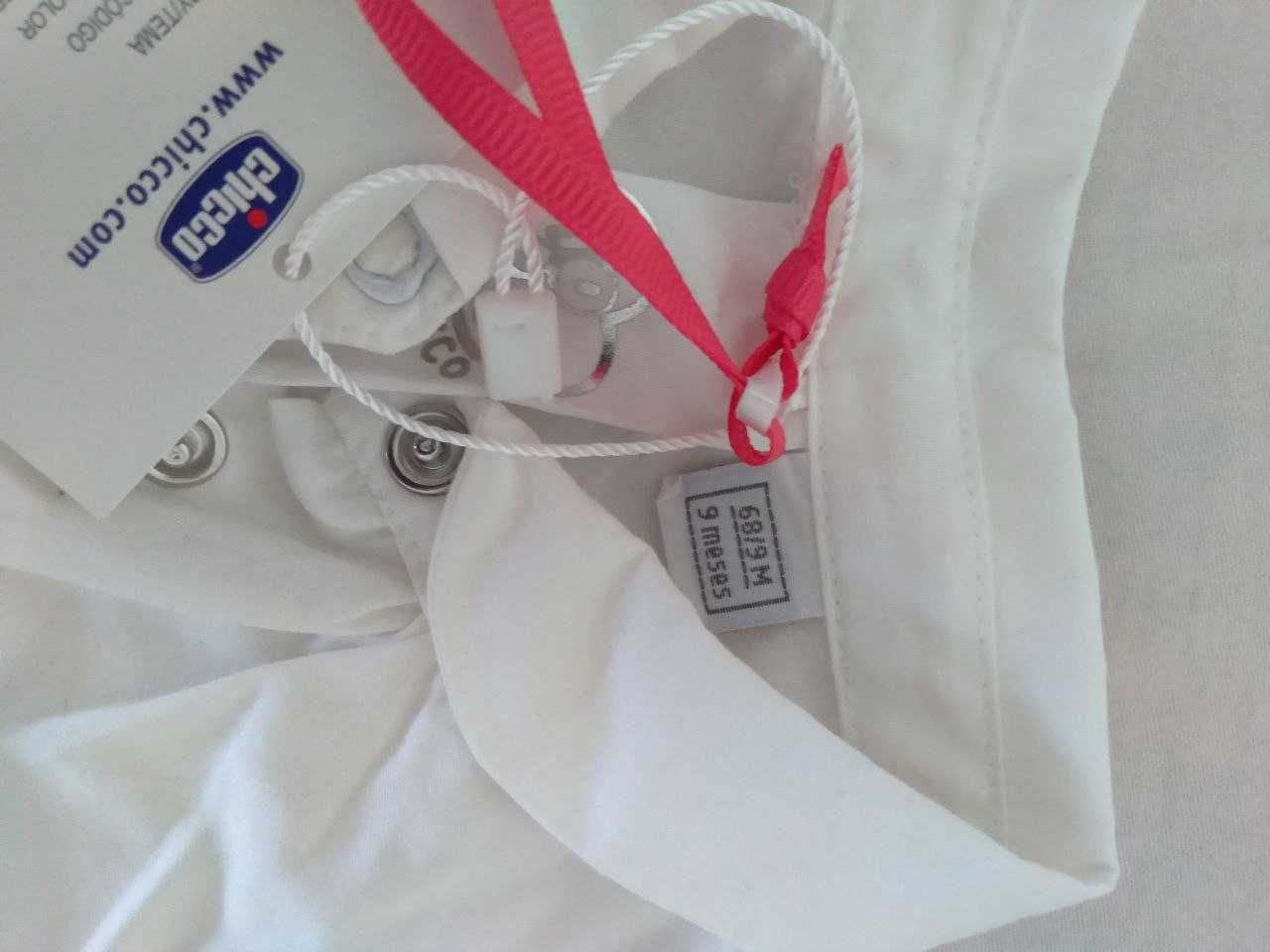 Біла сорочка біла рубашка Chicco нова 68 розмір
