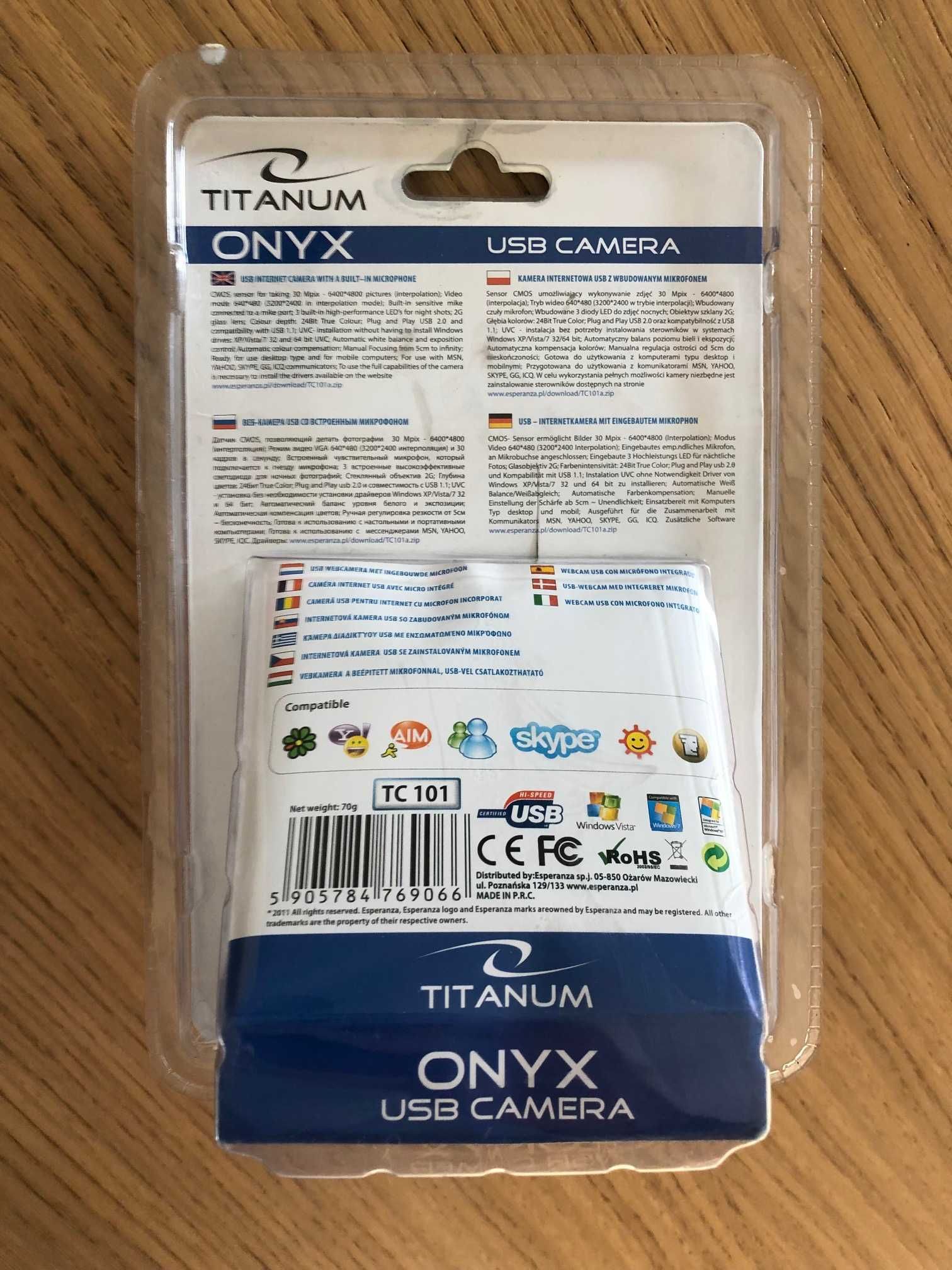 Kamera Internetowa Titanum Onyx USB