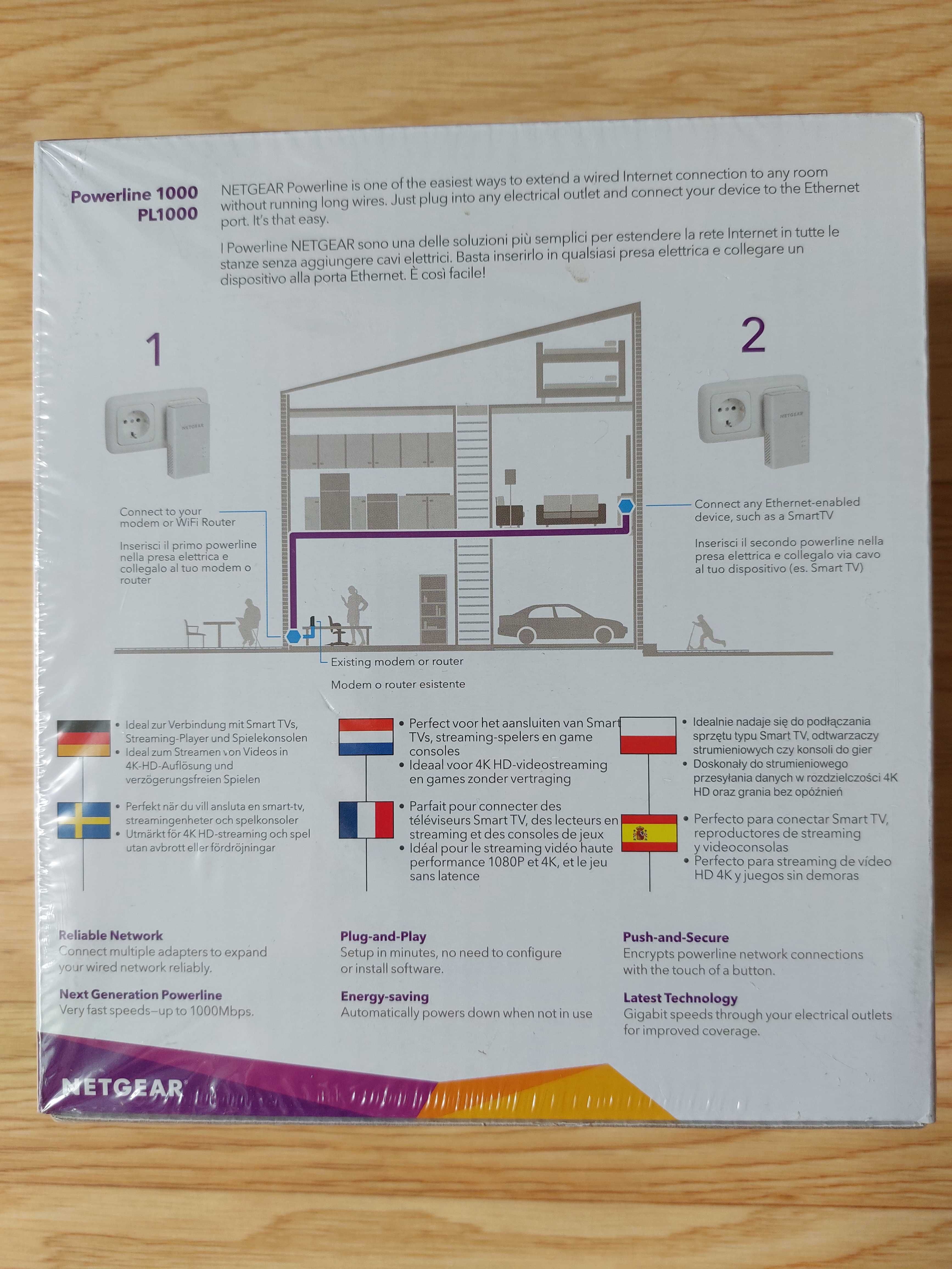 Netgear Powerline 1000 - adapter sieciowy