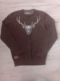 Sweter z jeleniem Cropp M