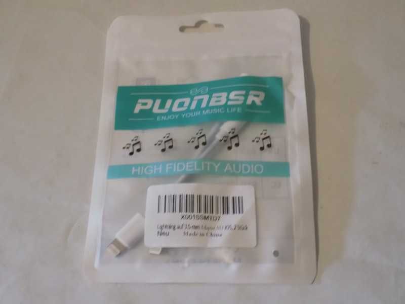 Adapter słuchawkowy do iPhone'a, Mini Jack 3,5mm AUX 2szt.