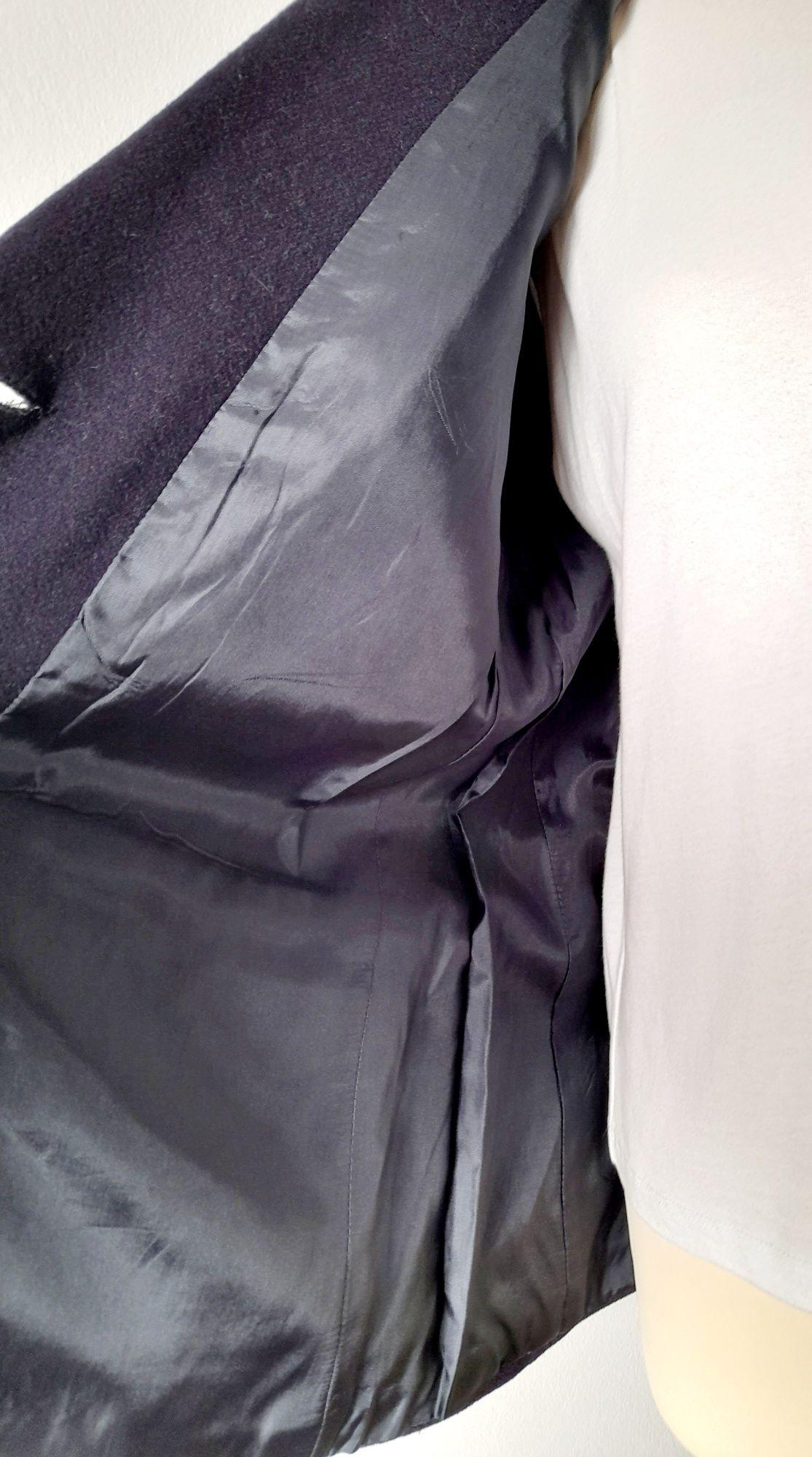 Blazer Vintage 90s, 100% lã, com bordado. Tamanho XL