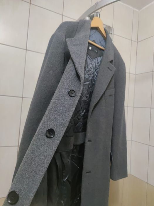 płaszcz coat overcoat XL wełna wool wełniany Vistula polska moda polsk