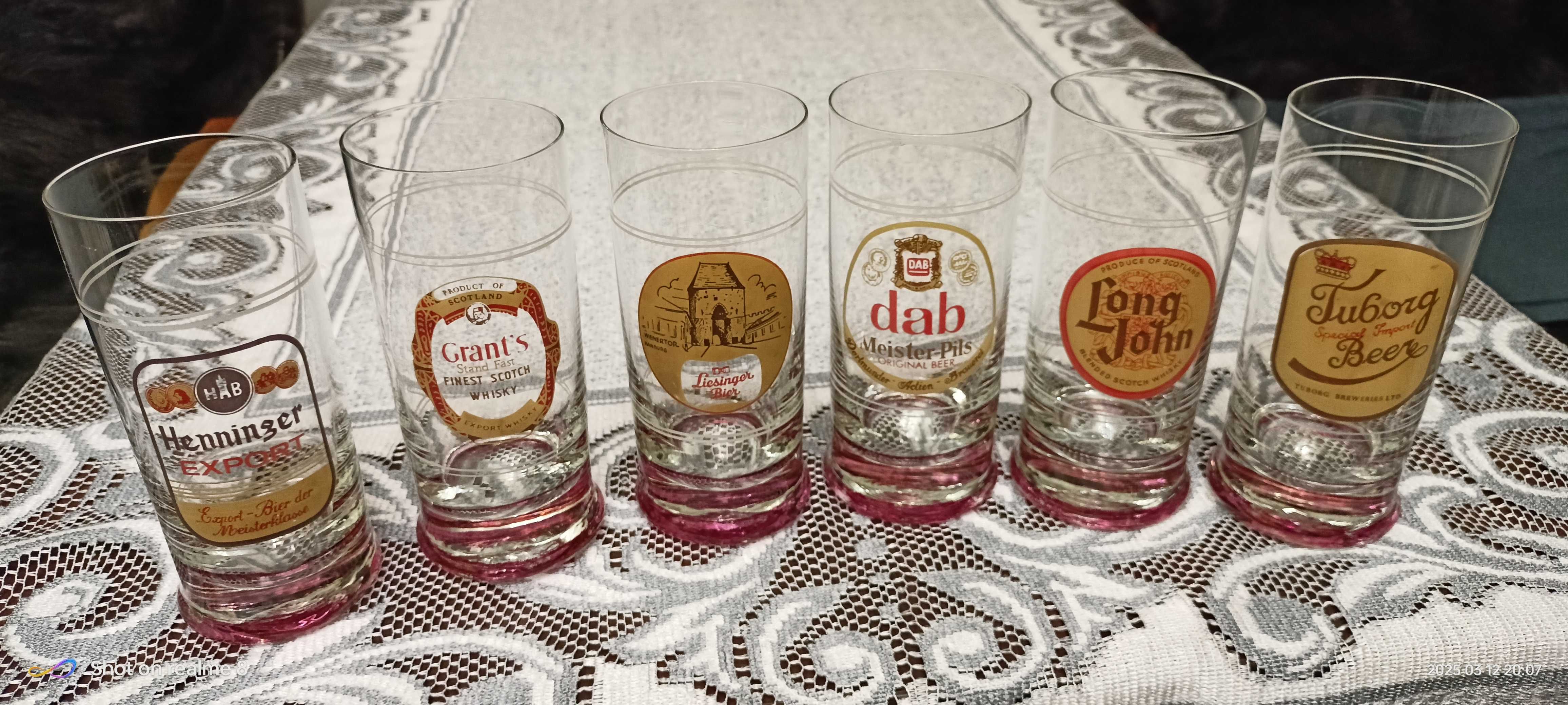 Szklanki do piwa lata 80-te