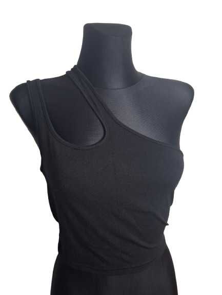 Czarny asymetryczny top (554)