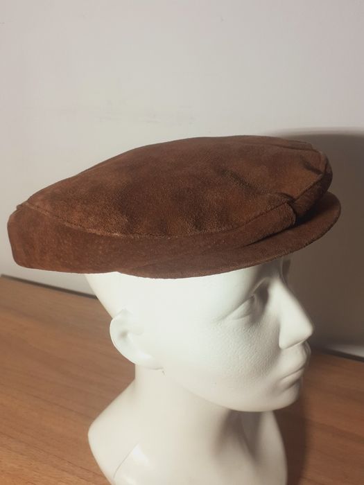 Kaszkiet zamszowy Nowy duży rozm 58