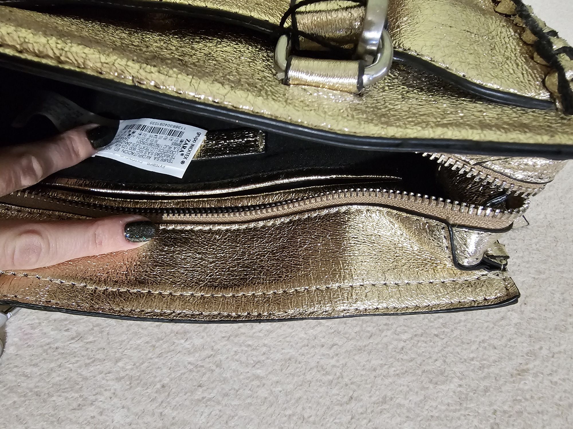 Сумка Zara цвет золото