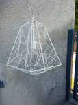 Lampa wisząca, żyrandol, biała