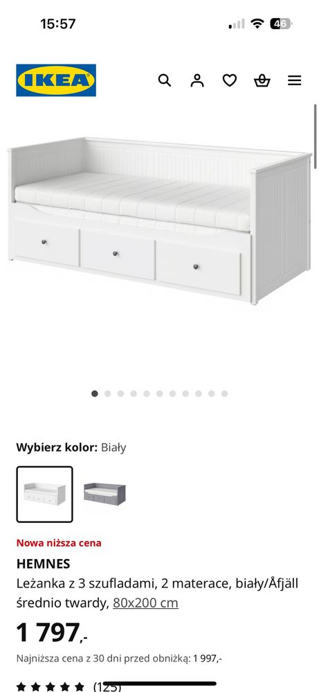 Lóżko IKEA Hemnes