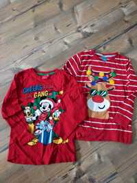 Bluzy bluzki świąteczne myszka Mickey renifer 116