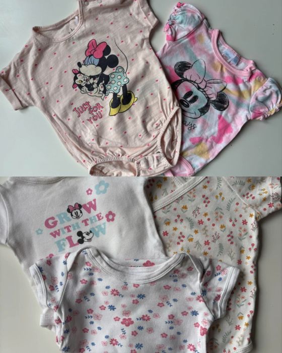 Zestaw 5 body z krotkim rekawkiem