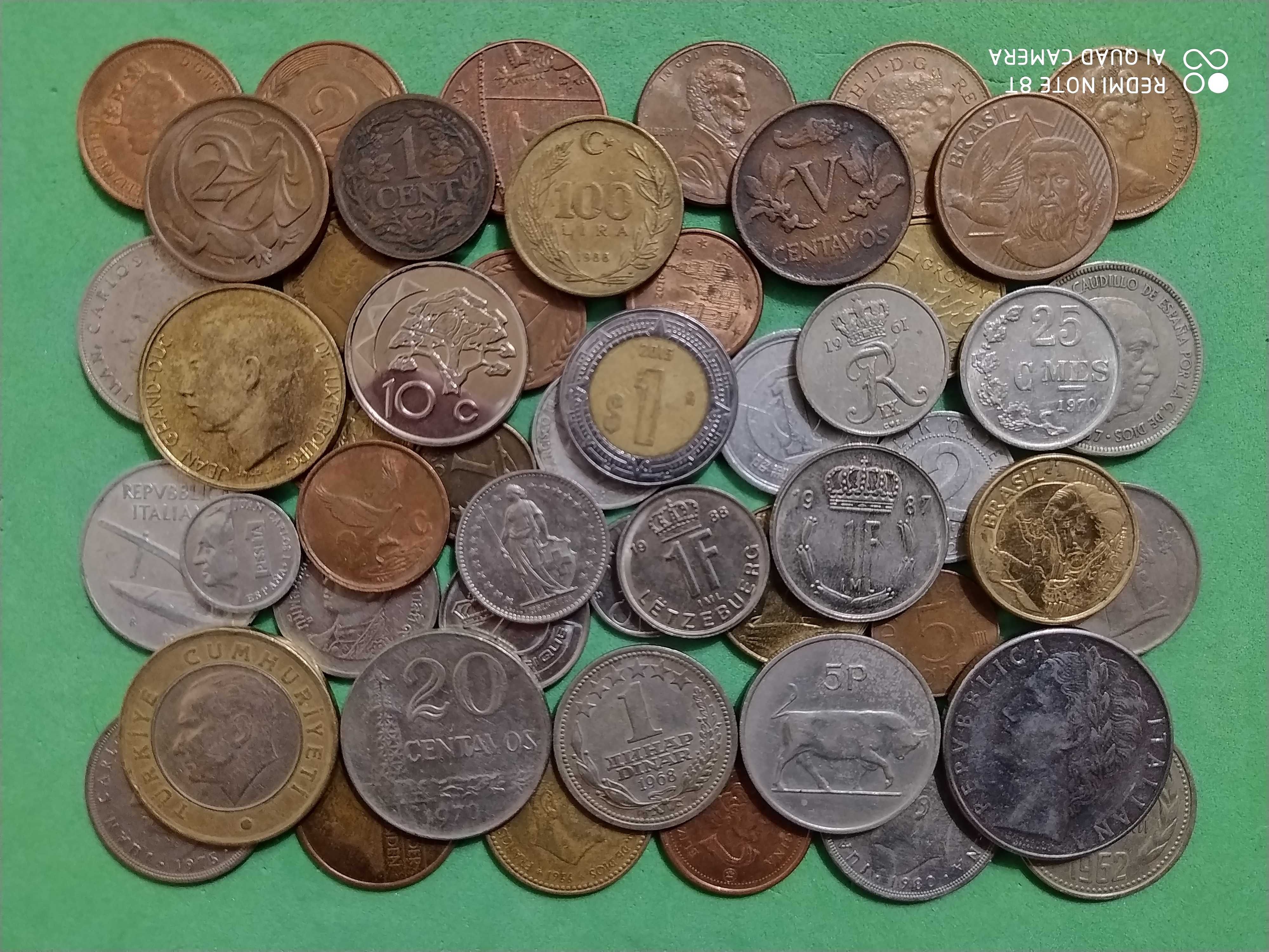 Монети світу всі континенти 50 шт без повторів 12