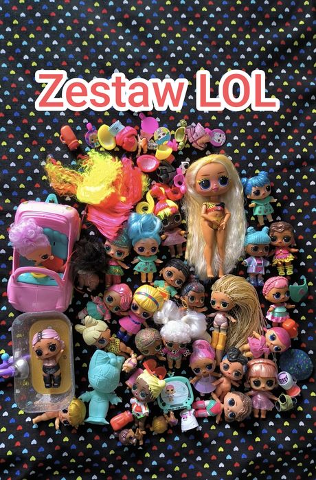 Wielki zestaw laleczkę LOL oraz akcesoria