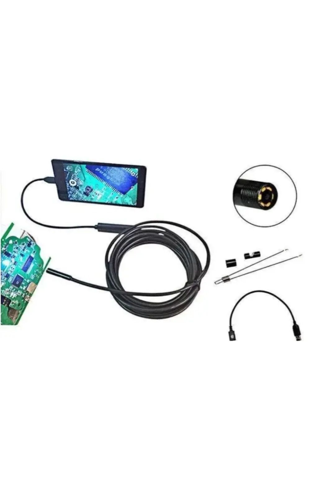 Эндоскоп Android and PC TYPE-C  гнучка USB-камера 2 м.