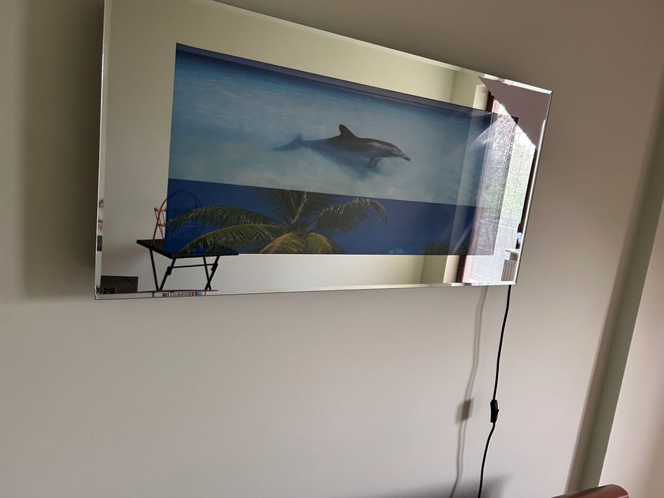Lampka z szumem Delfin Palmy Morze relaksująca światło dźwięk