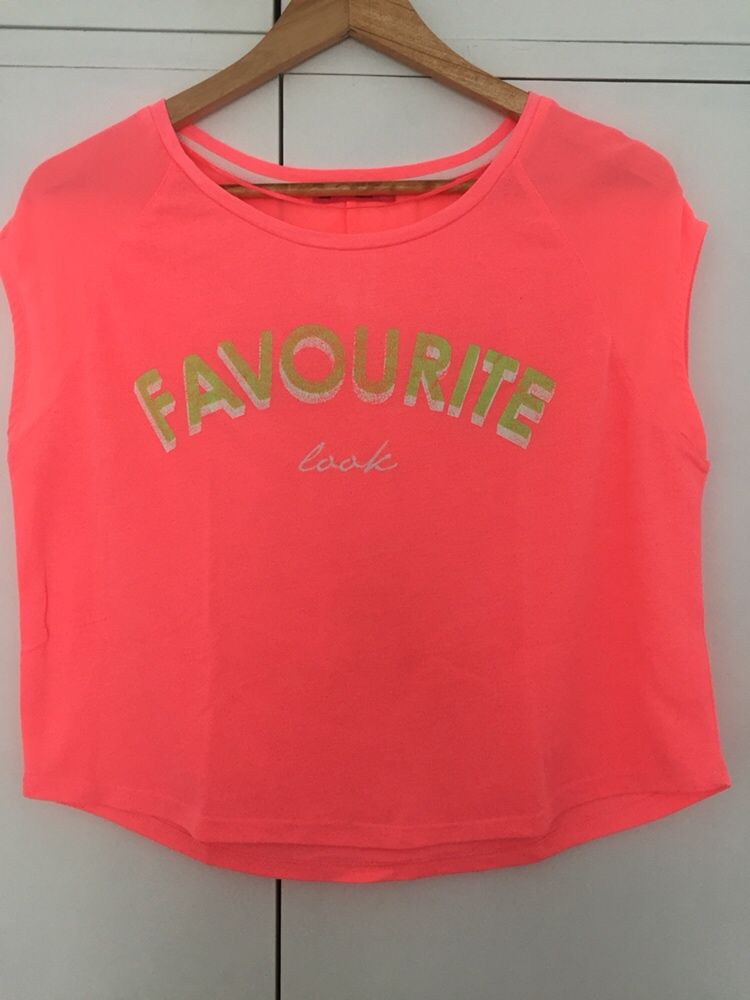 Tshirt rosa neon bershka