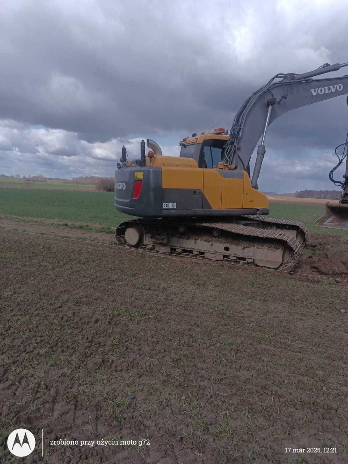 Volvo  EC 180 D Rototilt, szczypce