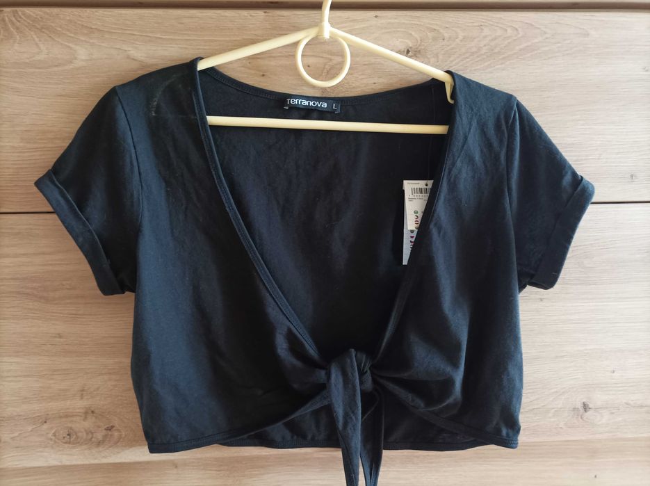 Bolerka czarne wiązane Nowe rozm L