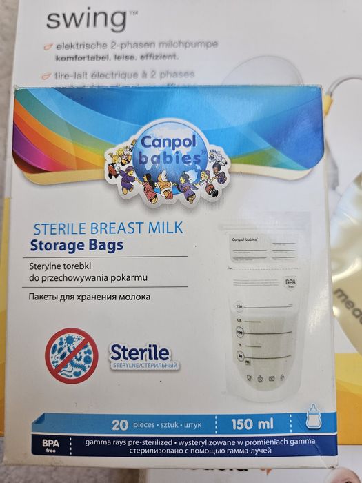 Medela swing laktator, medela qick clean woreczki do sterylizacji...