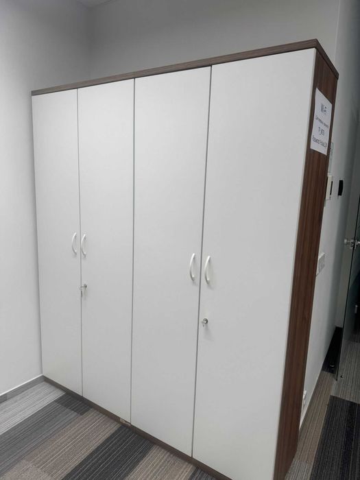 Szafa biała aktowa 80x190 cm szafa biurowa szafy białe aktowe biurowe